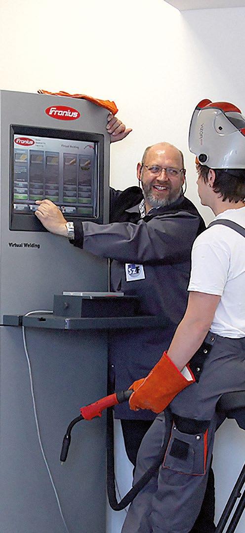 GERHARD ZUBER Osastojohtaja hitsausteknologia, Fohnsdorfin koulutuskeskus Fohnsdorfin koulutuskeskuksessa on käytössä Virtual Welding -järjestelmä MMA- ja MAG-hitsauskoulutuksessa.