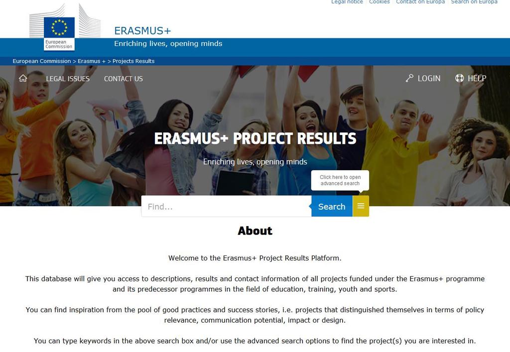 Erasmus+ Project Results Platform http://ec.