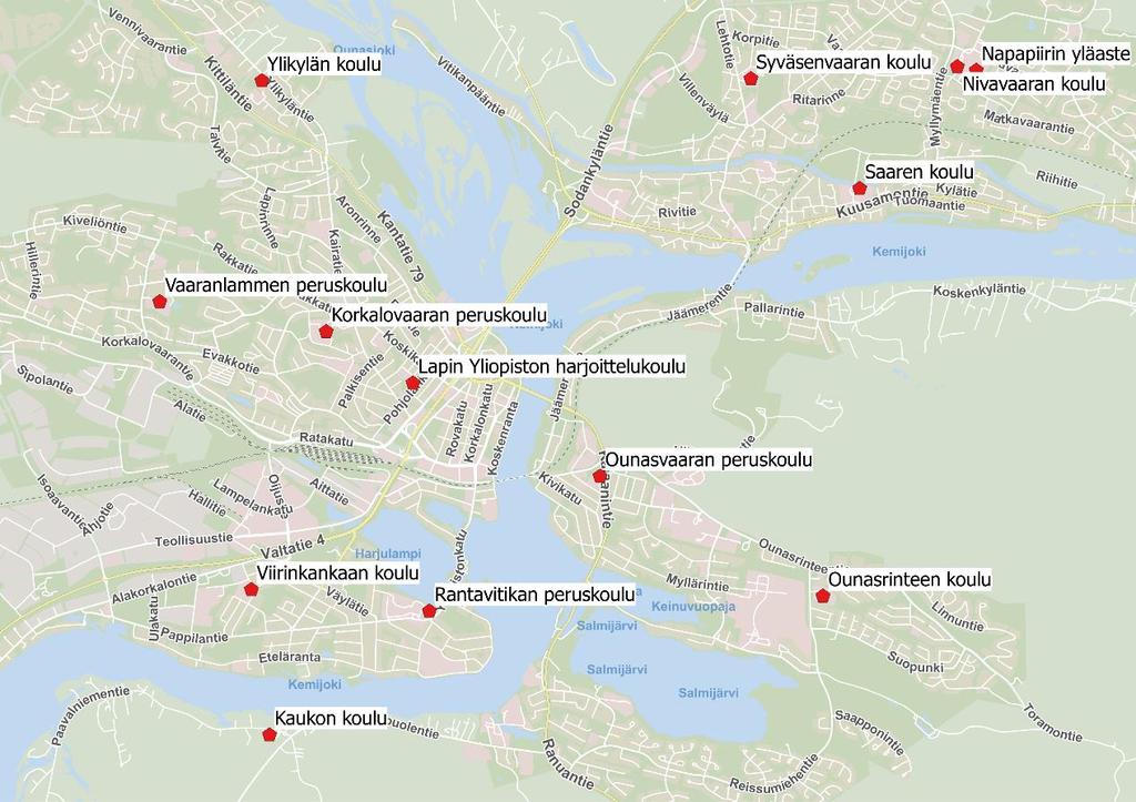 32 (63) Taulukossa 30 on esitetty Lapin yliopiston harjoittelukoulun, Steinerkoulun ja Rovaniemen kristillisen koulun oppilasmäärät. 1, luok ka opp. 2. luok ka ry h. opp. 3 luok ka ry h. opp. 4.