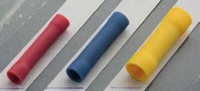 ECO-line Rengaskaapeliliitin ECO-Line elektrolyyttikuparia, tinattu, ei juotettu PVC-eristetty, avarrettu eristysholkki sopii yhtenäistettyihin johtoihin Lattaliittimet, naaras, ECO-Line messinkiä,