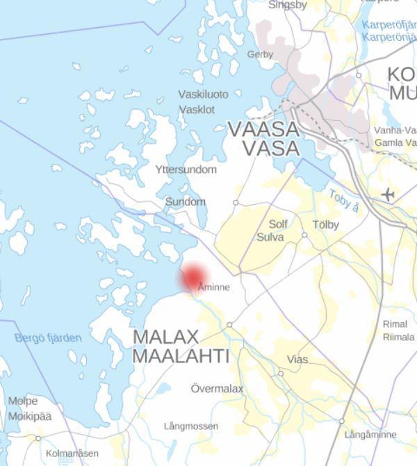 2 2. SUUNNITTELUALUE JA VAIKUTUSALUE Kaavoitettava alue sijaitsee Åminnessa Maalahdessa.