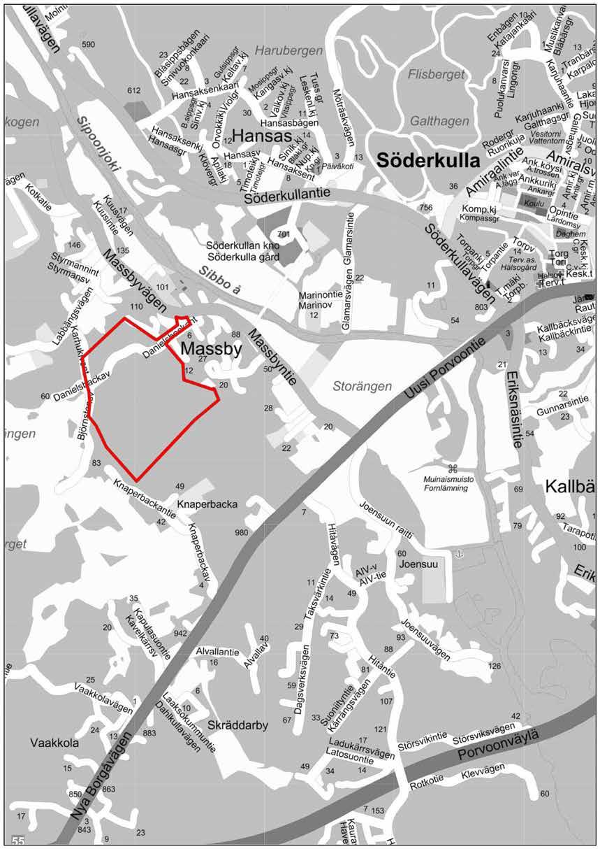 M3 Massbyn Danielsbackan asuinalueen asemakaava M3 Detaljplan för Massby Danielsbacka bostadsområde