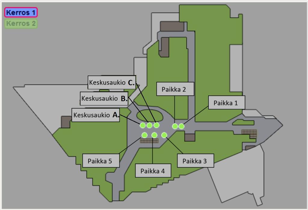 Promootiopaikat Promootiopaikka 1 (1.krs.) Sijaitsee 1. kerroksen käytävällä Change Lingerie -liikkeen sekä Timanttiset -liikkeen välisellä käytävällä. Paikan mitat ovat 5,8 m x 2 m.