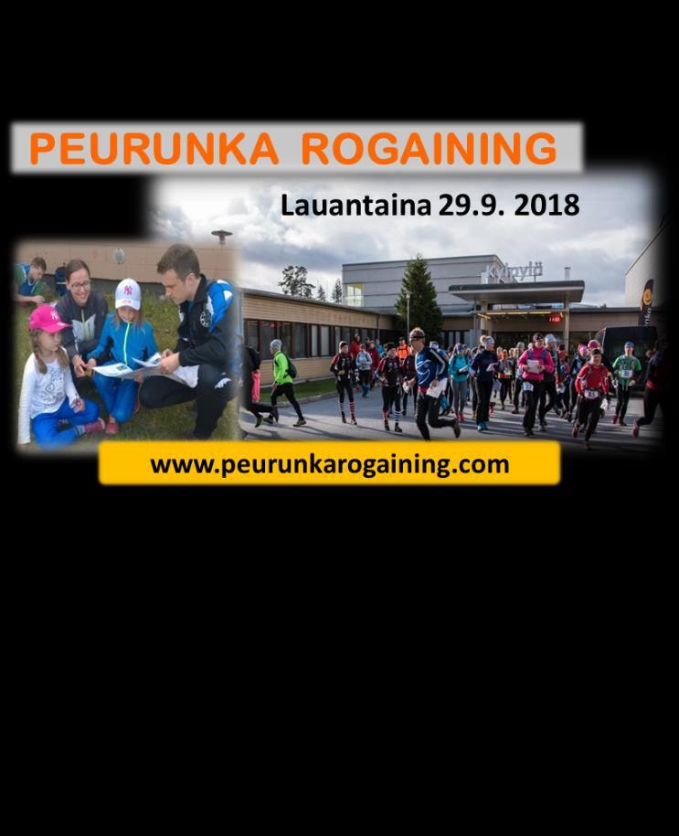 Rogaining tulee taas teksti ja esite Unto Eskelinen Syyskuun viimeisenä lauantaina, 29.9, järjestetään taas Peurunka-rogaining.