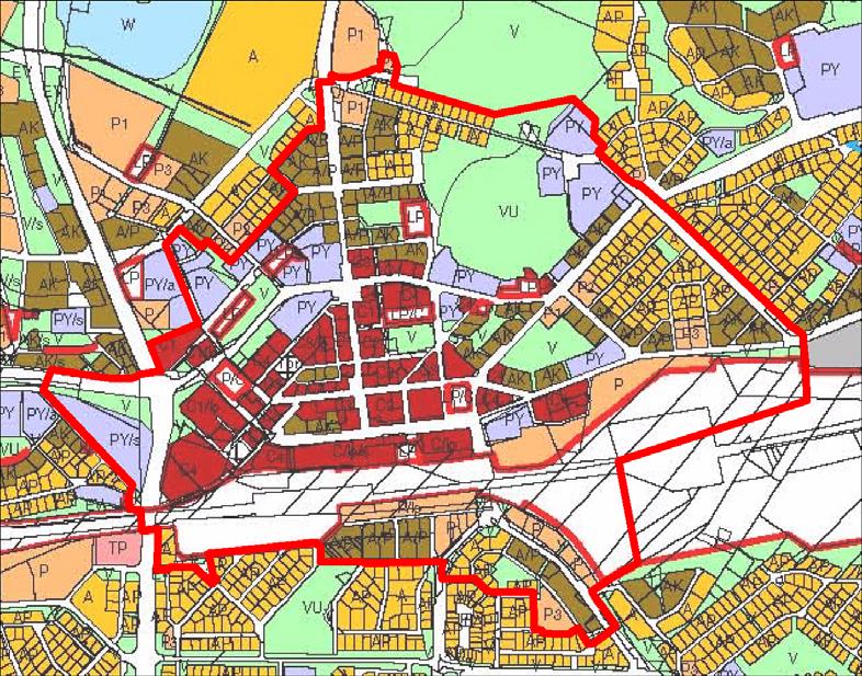 Puutarhurinkadun ja Kotkankallionkadun varressa ei ole voimassa olevaa yleiskaavaa, mutta se on mukana oikeusvaikutuksettomassa Yleiskaavallinen suunnitelma osayleiskaavaluonnos 2025 suunnitelmassa.