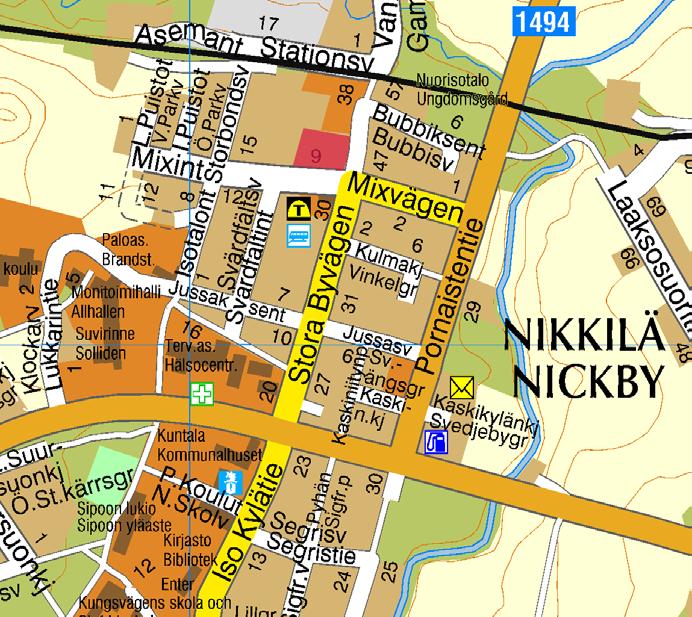 Suunnittelualue Asemakaavan muutosalue sijaitsee Sioon suurimman taajaman ja hallinnollisen keskuksen Nikkilän keskustassa, Ison Kylätien varrella.
