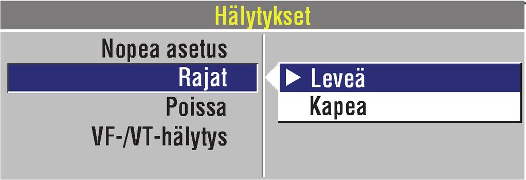 Perustietoja Syötä potilaan sukupuoli tai muokkaa tietoja seuraavasti: 1 Valitse SUKUPUOLI. 2 Korosta MIESPUOLINEN- tai NAISPUOLINEN-vaihtoehto kääntämällä valitsinta. 3 Paina valitsinta.