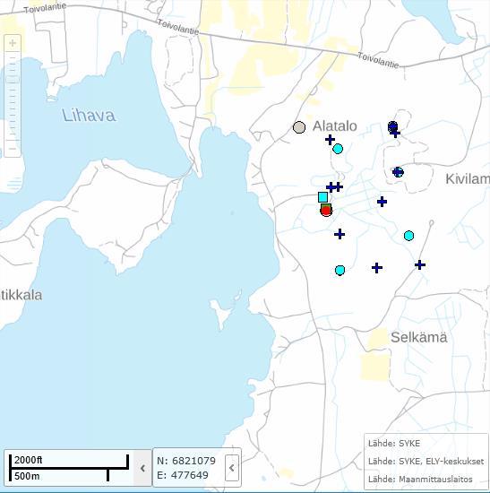 Hydrologinen seuranta Pintavedenkorkeuden seuranta Pienivesi