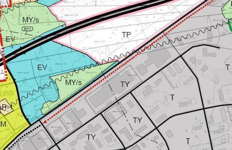 Liite 1 Lintuvuoren yrityskeskus Kuva 7. Ote Sepänkylän osayleiskaavasta 2030, hyväksytty vuonna 2016. Asemakaava Korttelin 2 tontit 1 3 asemakaava hyväksyttiin kunnanvaltuustossa 27.4.2006 30.