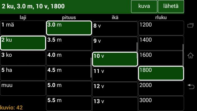 - Lähetä nappi ei palaa päänäkymään vaan ositteita voi syöttää monta kerralla.