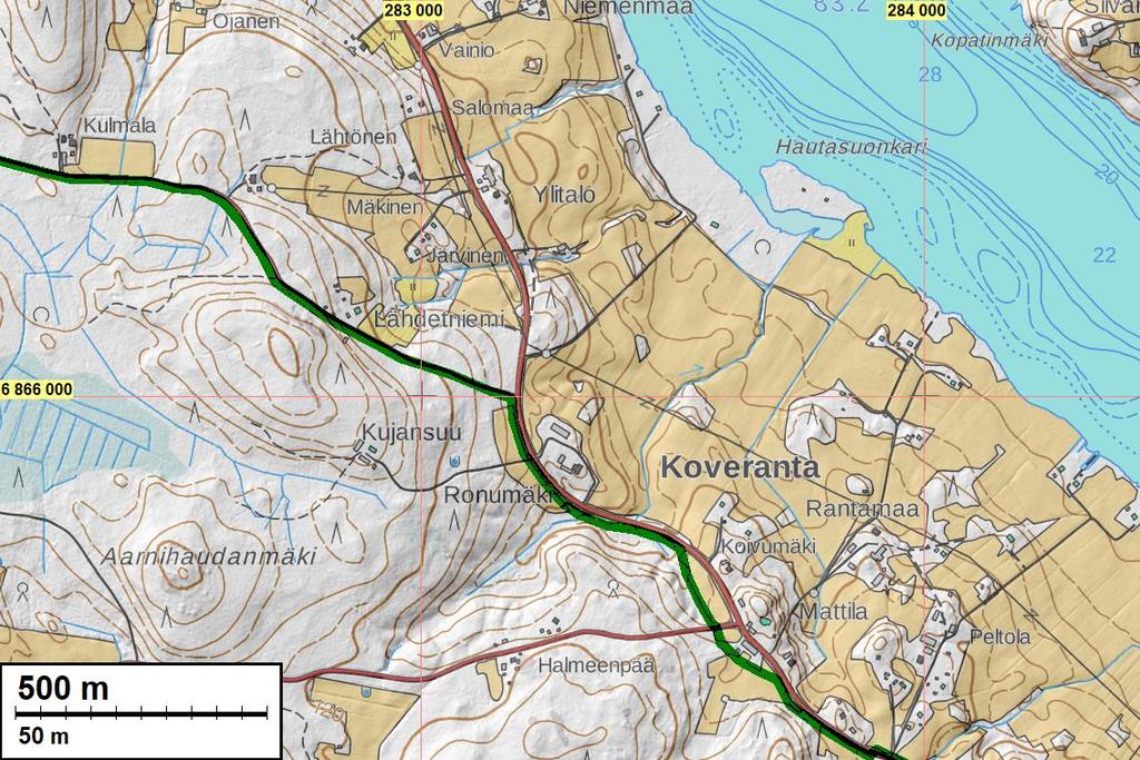 muinaisjäännösrekisterin kohde Ala-Ronu, luonnonmuodostuma kohdetta ei