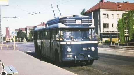 Juhana Nordlund Helsingin johdinautoselvitys Valmet-johdinautoilla liikennöitiin vuosina 1949 1974. Niitä oli kaikkiaan neljää eri mallia: 604 608, 609 616, 617 623 ja 624 626.