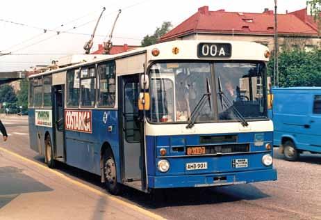 SWS-johdinautolla ajettiin linjaa 14, loppuaikoina 14A, tutulla reitillään Eiran ja Tukholmankadun välillä vuosina 1979 1985. Vuonna 1985 johdinautoliikenne katsottiin liian kalliiksi.