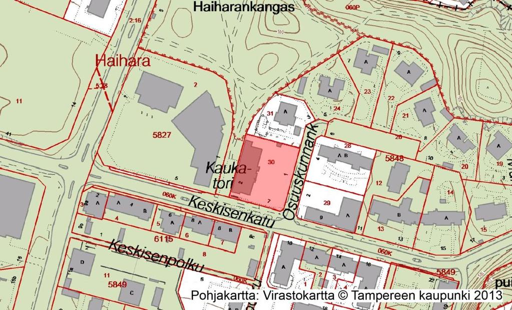 PERUSTIEDOT Tekijät, karttaoikeudet, tekijänoikeusmerkinnät Laatija: Tampereen kaupunki, Kaupunkiympäristön kehittäminen, Maankäytön suunnittelu, kaavoitusarkkitehti Päivi Veijola, paivi.