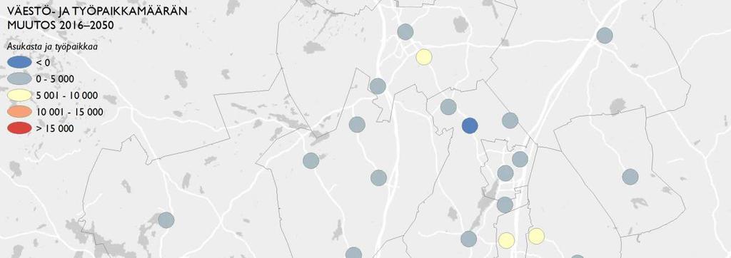 37 7 Keskusten kaupunkikudosten muutokset Helsingin seudulla Osana Helsingin seudun kaupunkikudosanalyysiä tarkasteltiin lähemmin MAL-työn määrittelemää 66 keskusaluetta, joista tuotettiin