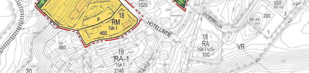 Samalla kaava-alueen rajausta tarkistettiin em. katualueen osalta.
