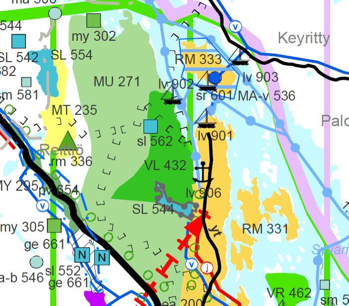 ASEMAKAAVAN MUUTOS TAHKOVUORI, KORTTELI 215 (OSA), TONTTI 11 (8) Kuva 5. Ote Pohjois-Savon maakuntakaavasta (Kuopion kaupunginvaltuuston hyväksymä 76 11.12.