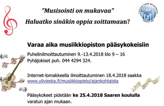 jumalanpalveluksen Välituntikuoro alakoululaisille jälkeen. Myytävänä leivonnaisia Yppärin koululla ja käsitöitä. Lähetyskahvila ja torstaisin klo 11-11.30. Lapsikuoroihin pika-arpajaiset.