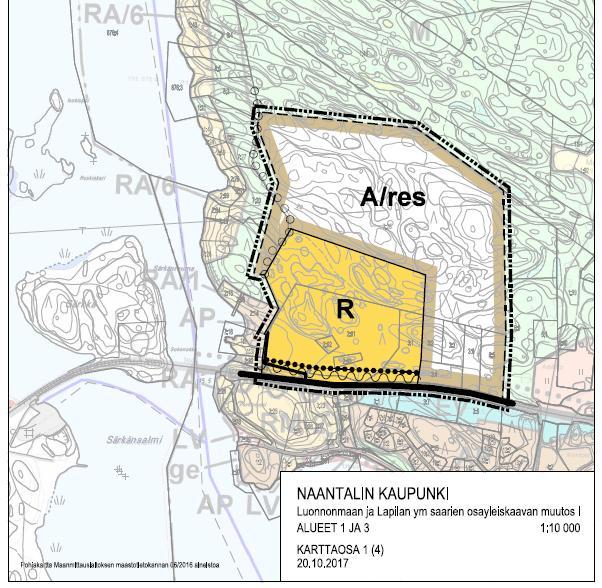 2, MAANKJ 0:15 MAANK: 241/2017 Sivu 10 Varsinais-Suomen liitto on antanut vuonna 2015 Virpi-Porhonkallion alueen asemakaavaluonnoksesta lausunnon, jossa on todettu, että alue on ensisijaisesti