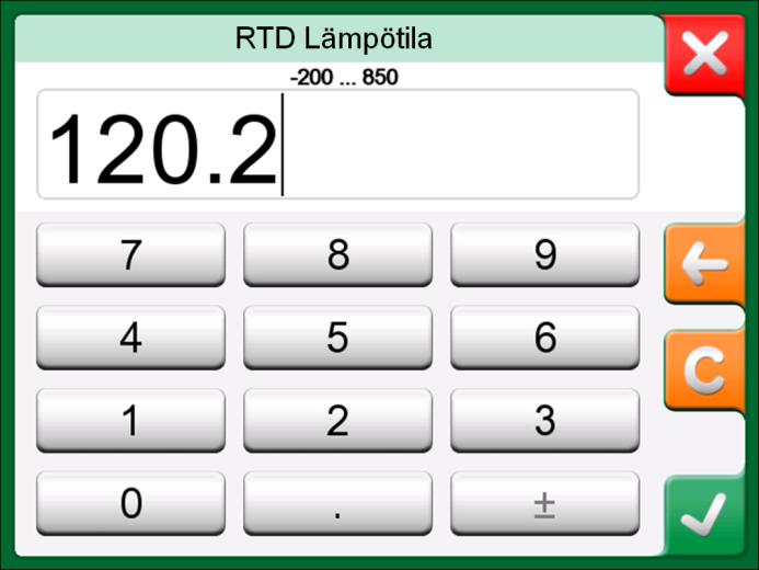 22 MC6 käyttöohje Osa 2, Aktiiviset liitynnät ja kytkennät GENEROINNIT/SIMULOINNIT Generoinnit ja simuloinnit ovat mahdollisia kalibraattorissa, dokumentoivassa kalibraattorissa ja tiedonkeruussa.