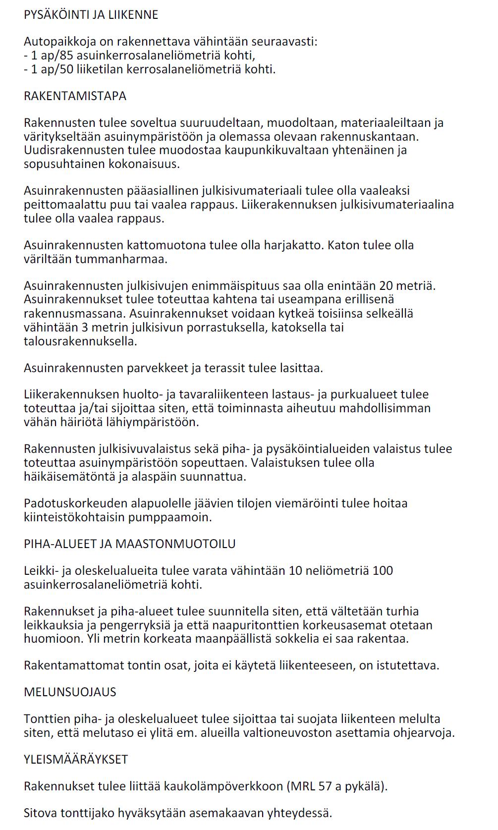 Asemakaavan muutosehdotus, pienennös Vaajakoskentie 67
