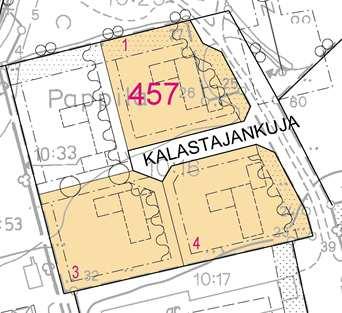 Lomakodin alueella suurin sallittu kerrosluku on 1 lukuun ottamatta tontteja, joilla tehokkuusluku on 0,25.