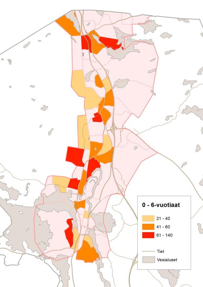 Väestö: Määrällisesti eniten