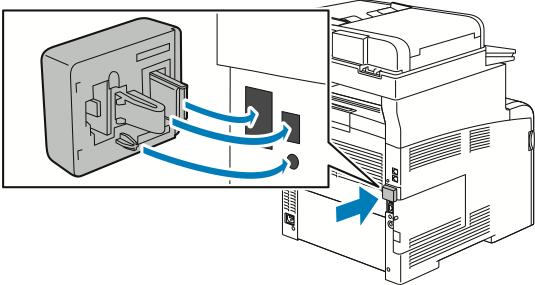Aloittaminen Langattoman verkkosovittimen asentaminen: 1. Katkaise tulostimen virta. 2.