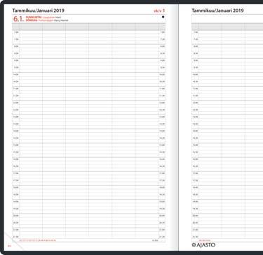 Pöytäkalenterit 29,65 AJANVARAUS 2019 PÄIVÄ/SIVU Ammattilaisten hyötykalenteri