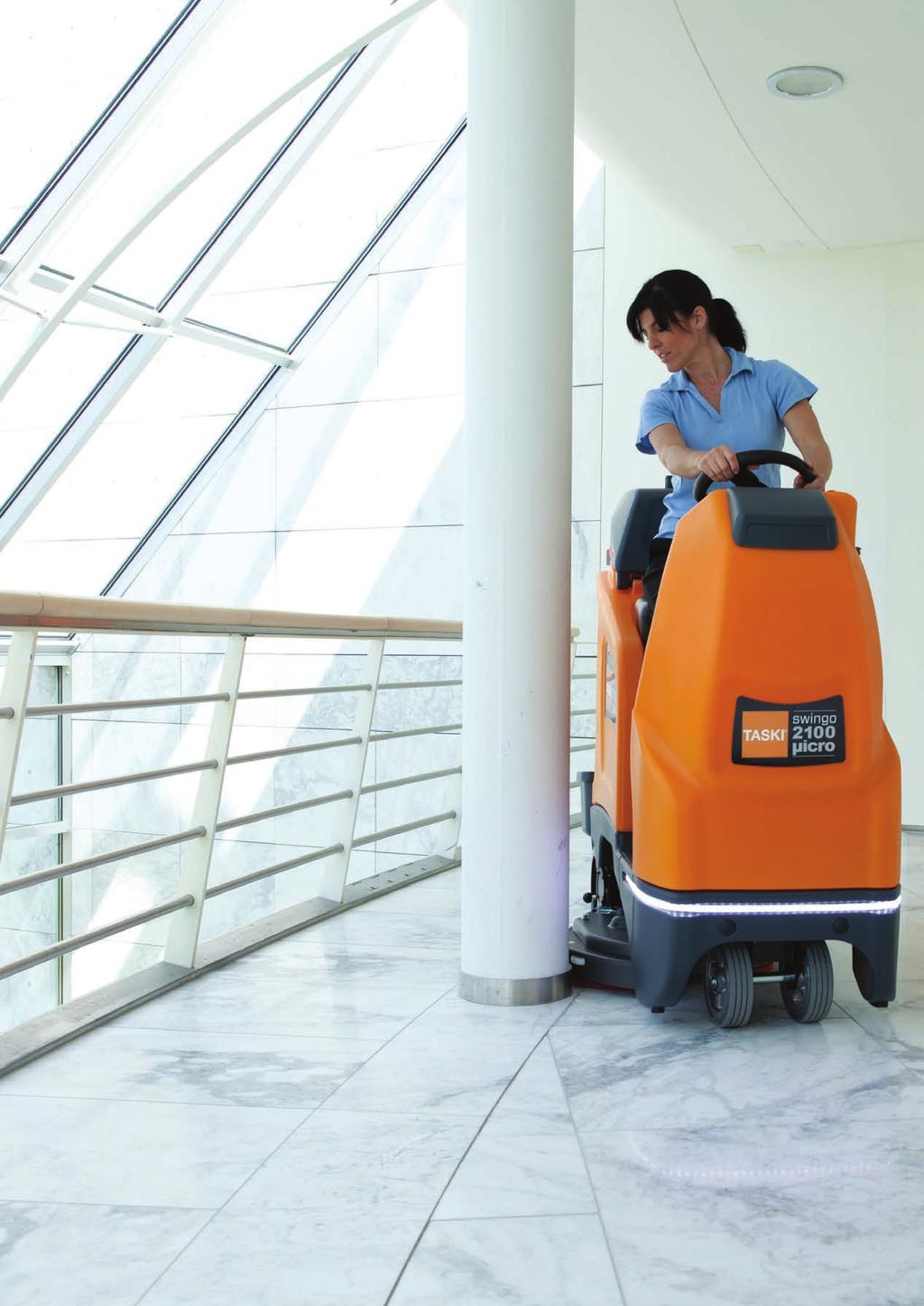 TASKI-koneet ja varusteet Lattianhoitokoneet TASKI ergodisc 165 Ergodisc 165 on monipuolinen ja ergonominen lattianhoitokone.