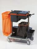 (Kuvasta poiketen vaunuun kuuluu myös 2x toolflex-välinepidike ja 2x moppi- ja kuivainpyyhkimen alatuki). Tuotetiedot: Koko 95 x 64 x 117 cm, paino n. 18 kg 2 kpl, halk.