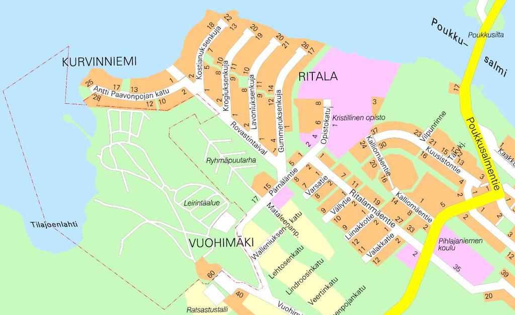 16. KAUPUNGINOSA, PIHLAJANIEMI VUOHIMÄEN LEIRINTÄALUEEN ASEMAKAAVA KAAVALUONNOS SELOSTUS KAAVAMUUTOSALUE Sijaintikartta 1 PERUS- JA TUNNISTETIEDOT 1.1. Tunnistetiedot ASEMAKAAVA/ASEMAKAAVAN MUUTOS/TONTTIJAKO: ALLEKIRJOITUS PVM.