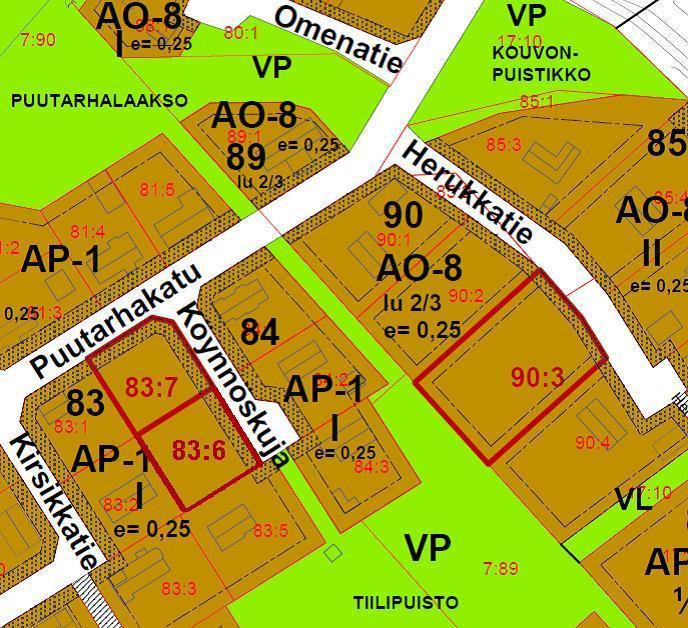 Murtoluku roomalaisen numeron jäljessä osoittaa, kuinka suuren osan rakennuksen suurimman kerroksen alasta ullakon tasolla käyttää kerrosalaan laskettavaksi tilaksi.