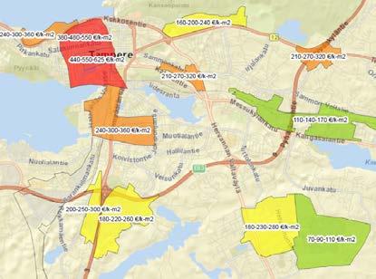 Tonttien hinnoittelu asunto- ja yritystontit Tonttien hinnoittelu perustuu kohtuulliseen käypään markkinahintaan (maapolitiikan linjaukset 2014-2017) Tonttien markkinahinnasta on teetetty