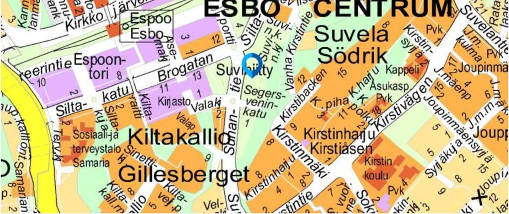 Kuva LK3. Suviniityn näytteenottokohde ja näytteenottopisteet.