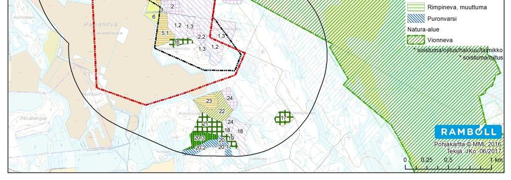 Louhosalue on pitkälti ihmistoiminnan vaikutuksen alaista.