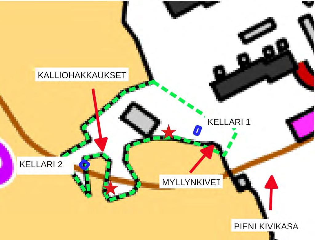 5.3. Inventoinnin aikana havaitut aiemmin tuntemattomat mahdolliset kiinteät muinaisjäännökset 5.3.1. Ihoden myllyt Kohteen laji: kiinteä muinaisjäännös?