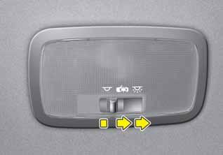 (3) OVI-toiminto Valo syttyy, kun jokin ovi (tai takaluukku) avataan riippumatta virtalukon asennosta.