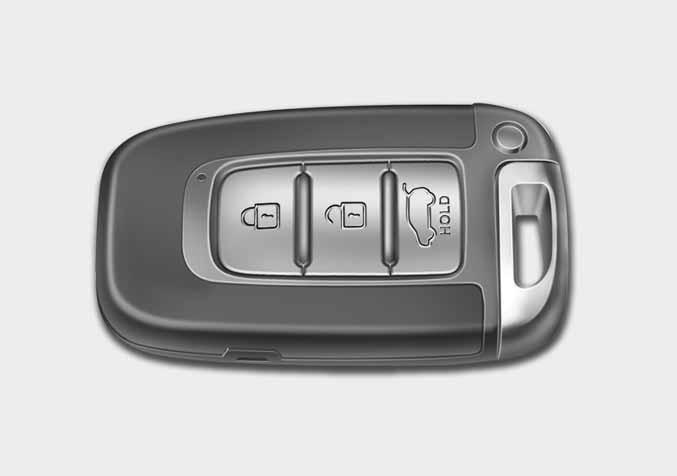 (Poislukien Tyyppi B: lisävarusteavain) OUB041004 Smart key -avaimen toiminnot Pitämällä smart key -avainta mukana pystyt lukitsemaan tai avaamaan ajoneuvon ovien (tai takaluukun) lukituksen.