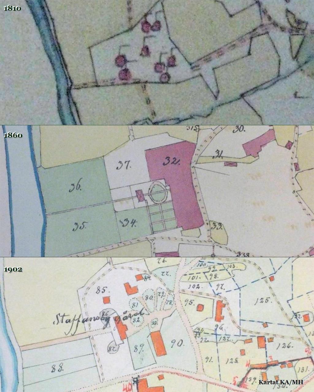 Kapteenskanmäki 1800-luvulta 1900-luvulle. Kuva raportista V.-P. Suhonen: Helsingin Tapaninkylän arkeologiset kaivaukset vuonna 2008. Museovirasto.