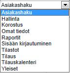 2. Omat tiedot 2.0 Muokkaa Tällä sivulla voidaan vaihtaa käyttäjätietoja ja generoida uudet turva-avaimet.