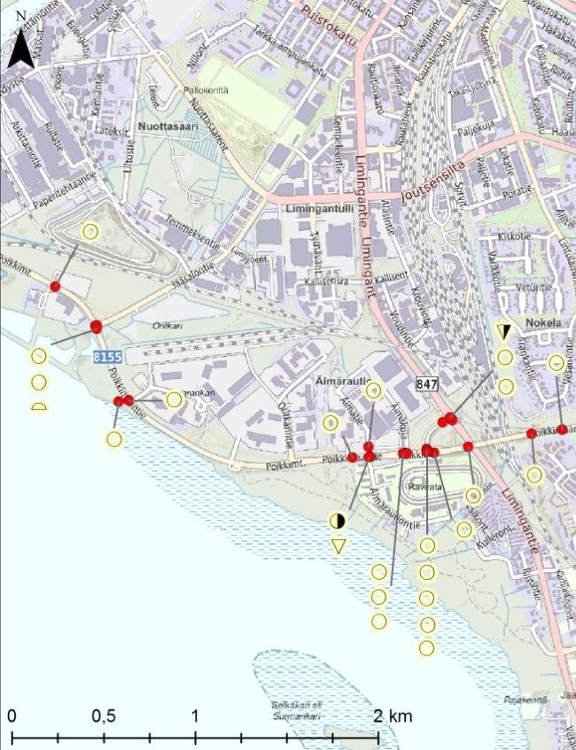 Mt 8155, Poikkimaantien parantaminen välillä Oulun Satama vt22 10 keustavoite on 7 metriä sekä I- että II- luokan reiteillä.