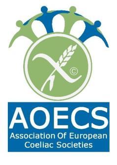 AOECS Association of European Coeliac Societies Association internationale sans but lucratif, de droit belge, siège social à Bruxelles AOECS:n standardi gluteeni-intoleranteille