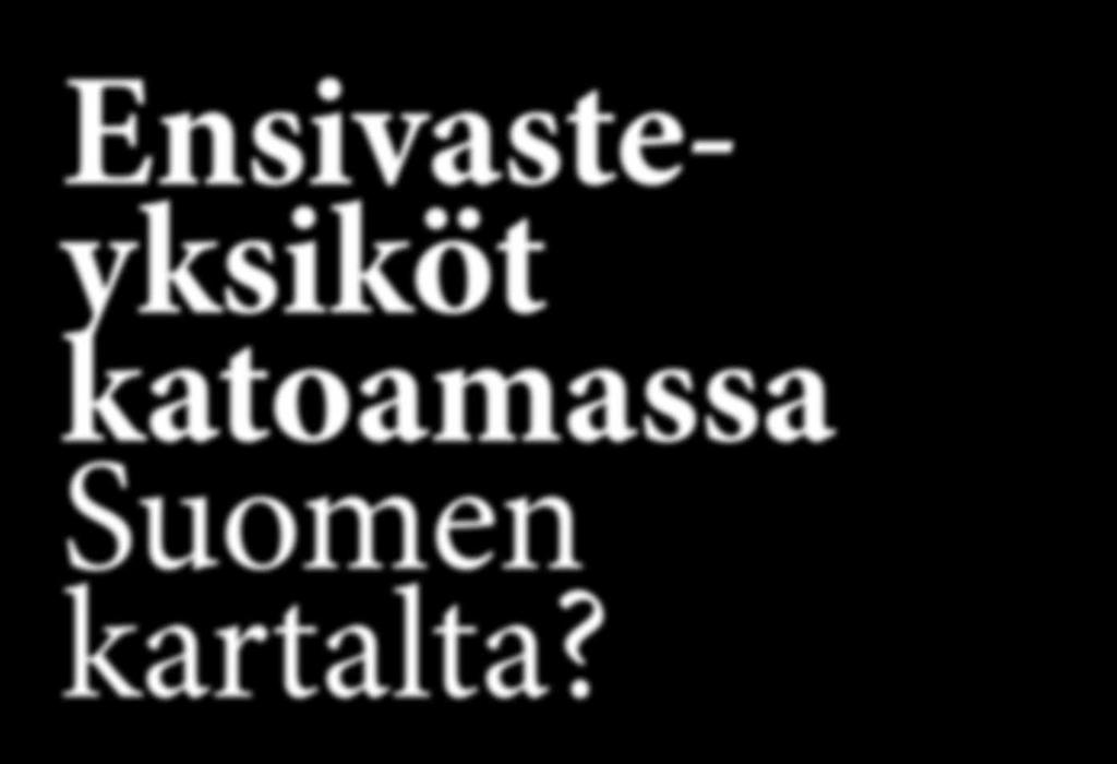 Sopimuspalokunnat ovat tärkeitä ensivastepalveluiden tuottajia maakunnissa.