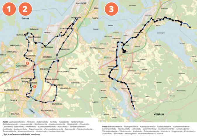 Lappeenrannan Armilankadun ja Pohjolankadun toimipisteistä on matkaa Lappeenrannan matkakeskukseen 1,5 km.