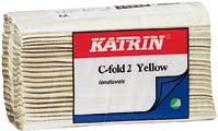 34 336 Katrin C-Fold 2 Yellow 2-kertainen, keltainen arkin koko 24 x 33 cm