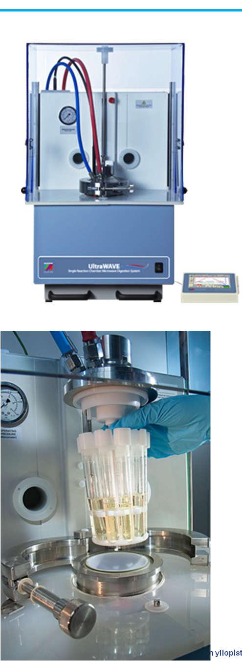 Single Reaction Chamber (SRC) Max lämpötila 300 C ja paine 199 bar Kvartsiastiat Kammio paineistetaan inertillä kaasulla (N 2 tai Ar) Lämmittämiseen käytetään mikroaaltoja Verrattavissa