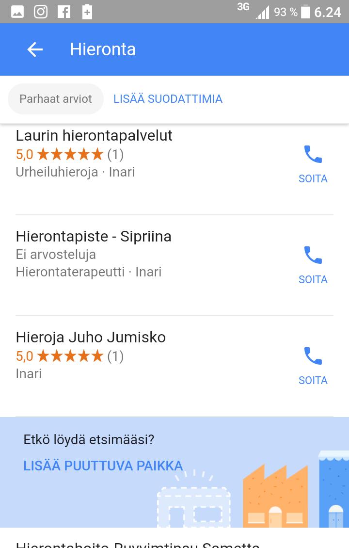 MyBusiness palvelusta, muutoin