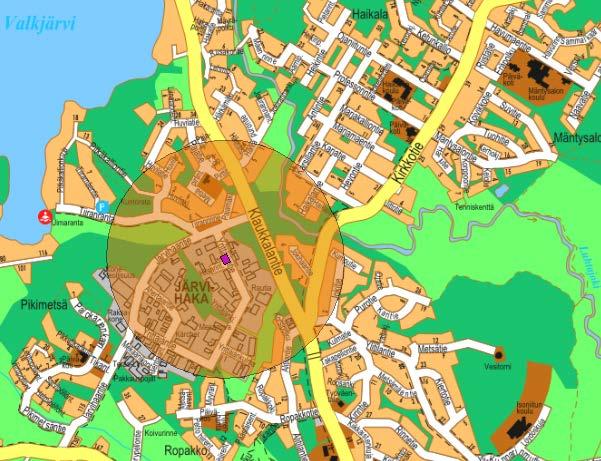 15/42 Kuva 10. Sähkölaitoksen maanalainen johto. 3.1.4 Ympäristön häiriötekijät Seveso III Lähin erityistoimintaa harjoittava laitos sijaitsee Järvihaan alueella (kuva 11).