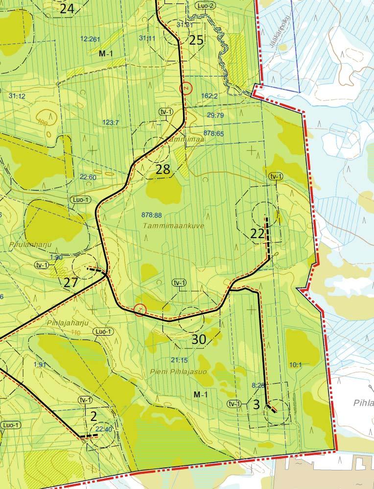 FCG SUUNNITTELU JA TEKNIIKKA OY PAHKAKOSKEN TUULIVOIMAPUISTON YLEISKAAVA 49 (50) tamasta vaurioita polulle. Mikäli vaurioita aiheutuu, hanketoimija kunnostaa polku niiltä osin rakennustöiden jälkeen.